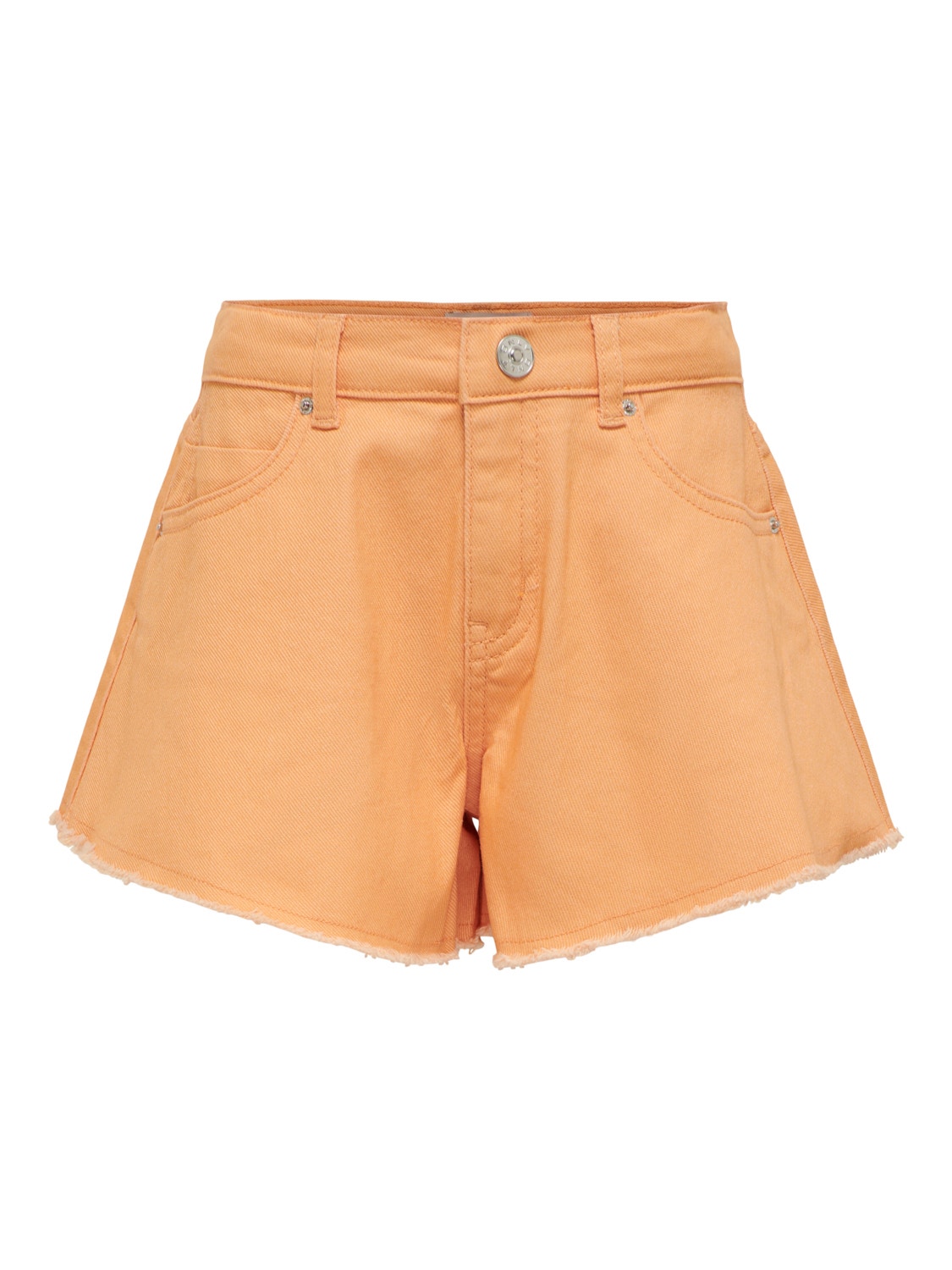 ONLY KOGChiara onda vanguardista Pantalones cortos vaqueros -Orange Chiffon - 15260859