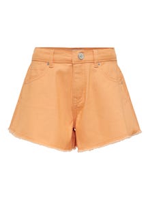 ONLY Wide Leg Fit Shorts -Orange Chiffon - 15260859