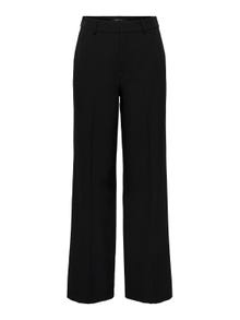 ONLY High Waist wide Trousers -Black - 15260951