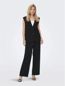 ONLY High Waist wide Trousers -Black - 15260951