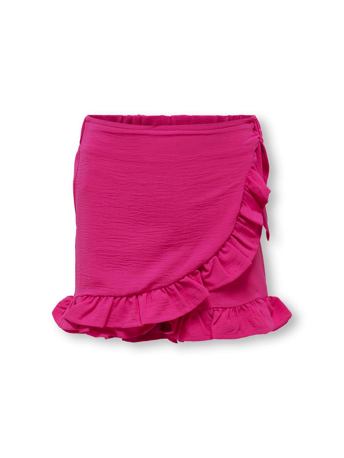 ONLY 2 en 1 falda cruzada + short Shorts -Fuchsia Purple - 15260982