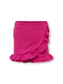 ONLY 2 en 1 falda cruzada + short Shorts -Fuchsia Purple - 15260982