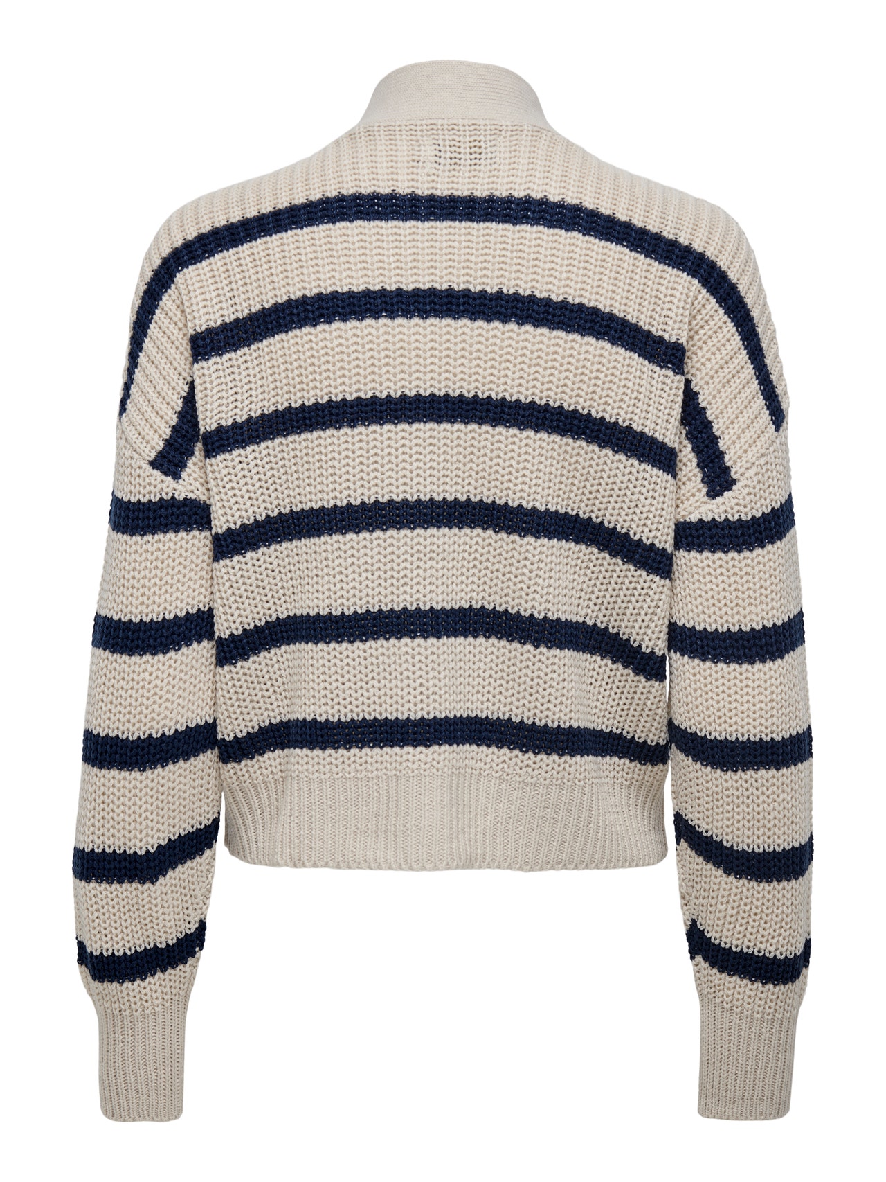 ONLY Knitted cardigan with stripes -Pumice Stone - 15261057