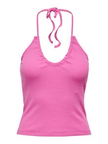 ONLY Tops Slim Fit Col rond -Super Pink - 15261108