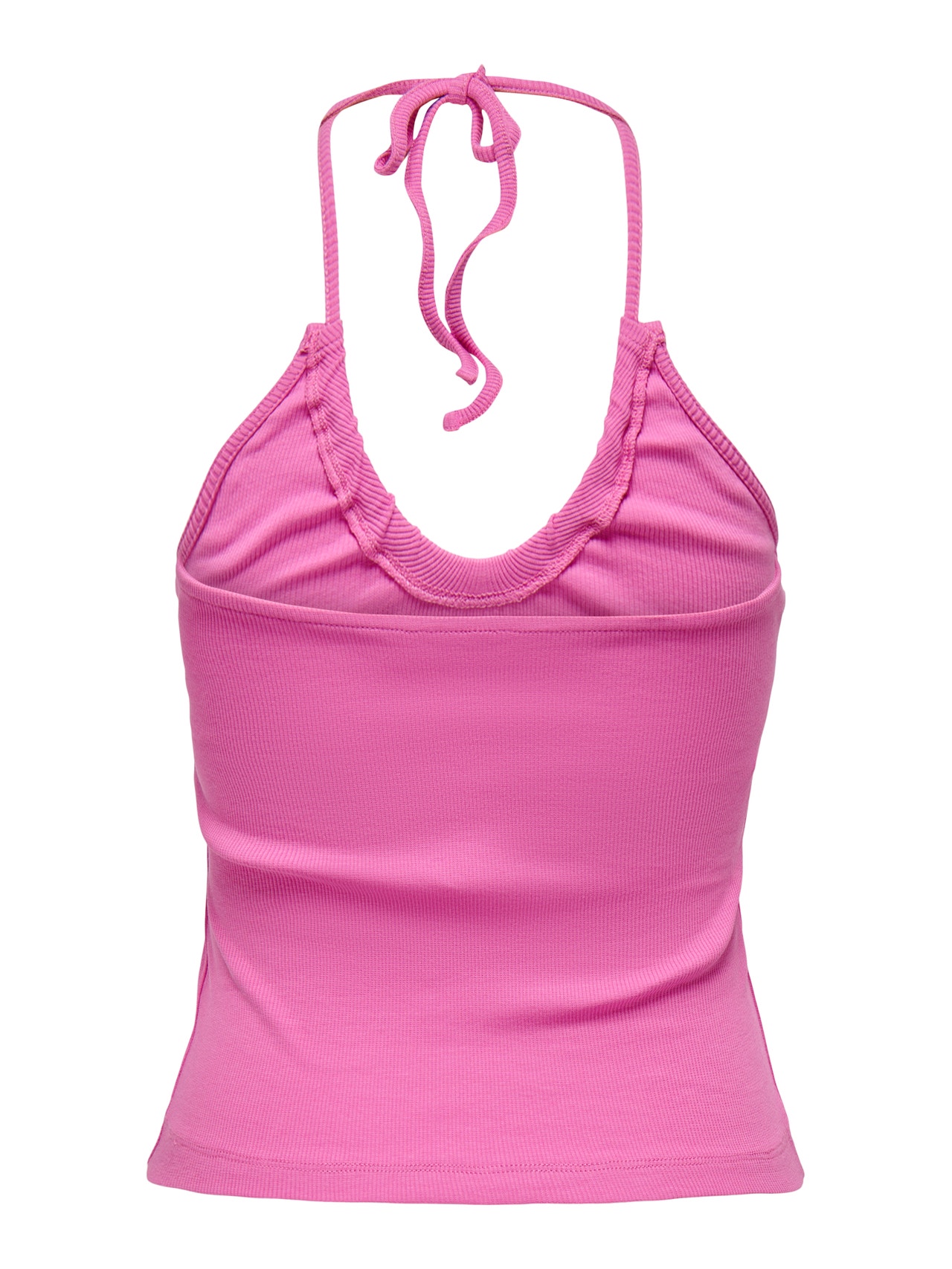 ONLY Slim Fit O-ringning Topp -Super Pink - 15261108
