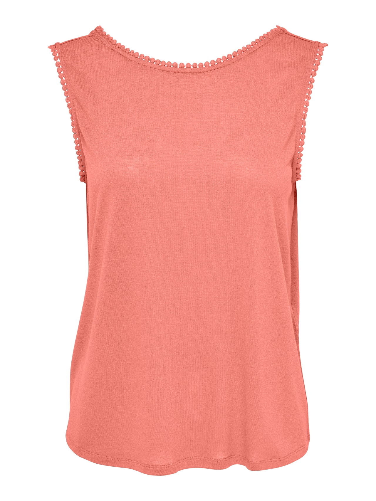 ONLY Tops Regular Fit Col rond -Coral Haze - 15261216