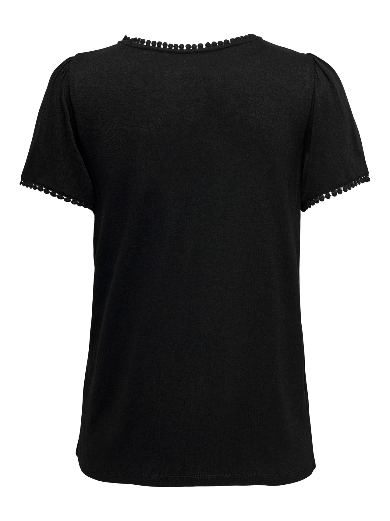 ONLY Detaljprydd T-shirt -Black - 15261217