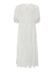ONLY Robe courte Regular Fit Col carré -White - 15261504