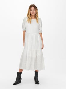 ONLY 2/4-Ärmeliges Kleid -White - 15261504