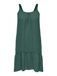 ONLY Normal geschnitten U-Ausschnitt Langes Kleid -Balsam Green - 15261515