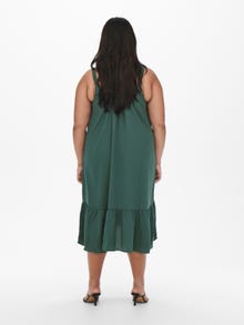 ONLY Vestido largo Corte regular Cuello en U -Balsam Green - 15261515