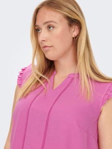ONLY Regular fit V-Hals Top -Super Pink - 15261520