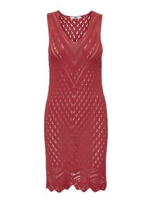 ONLY Normal geschnitten V-Ausschnitt Kurzes Kleid -Bossa Nova - 15261594
