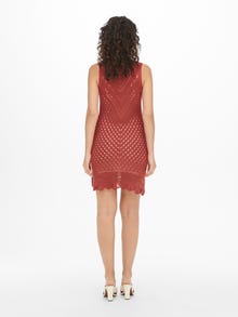 ONLY Normal geschnitten V-Ausschnitt Kurzes Kleid -Bossa Nova - 15261594