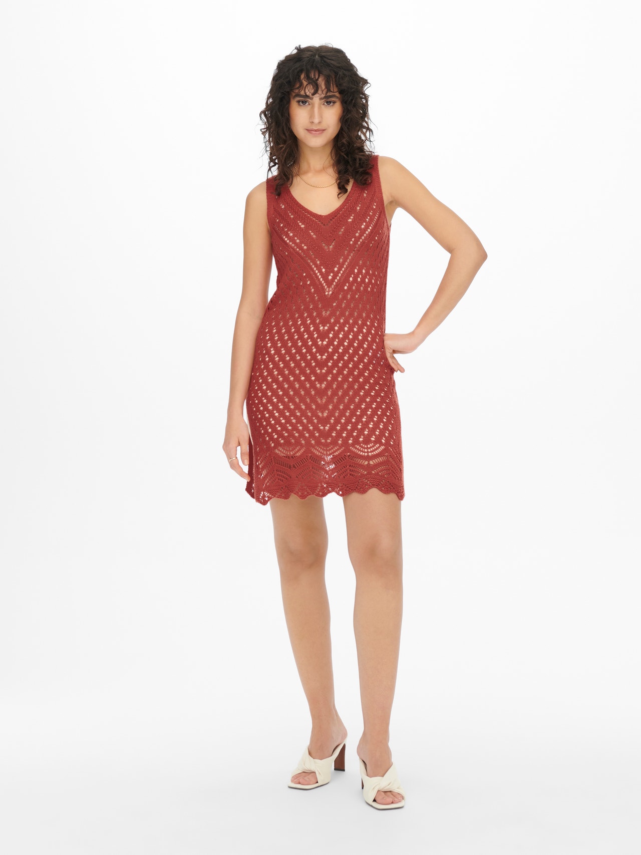 ONLY Regular Fit V-Neck Short dress -Bossa Nova - 15261594