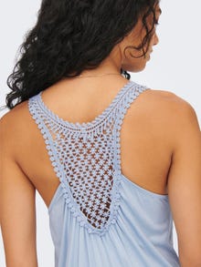 ONLY Mini Dress With Crochet Back -Cashmere Blue - 15261602