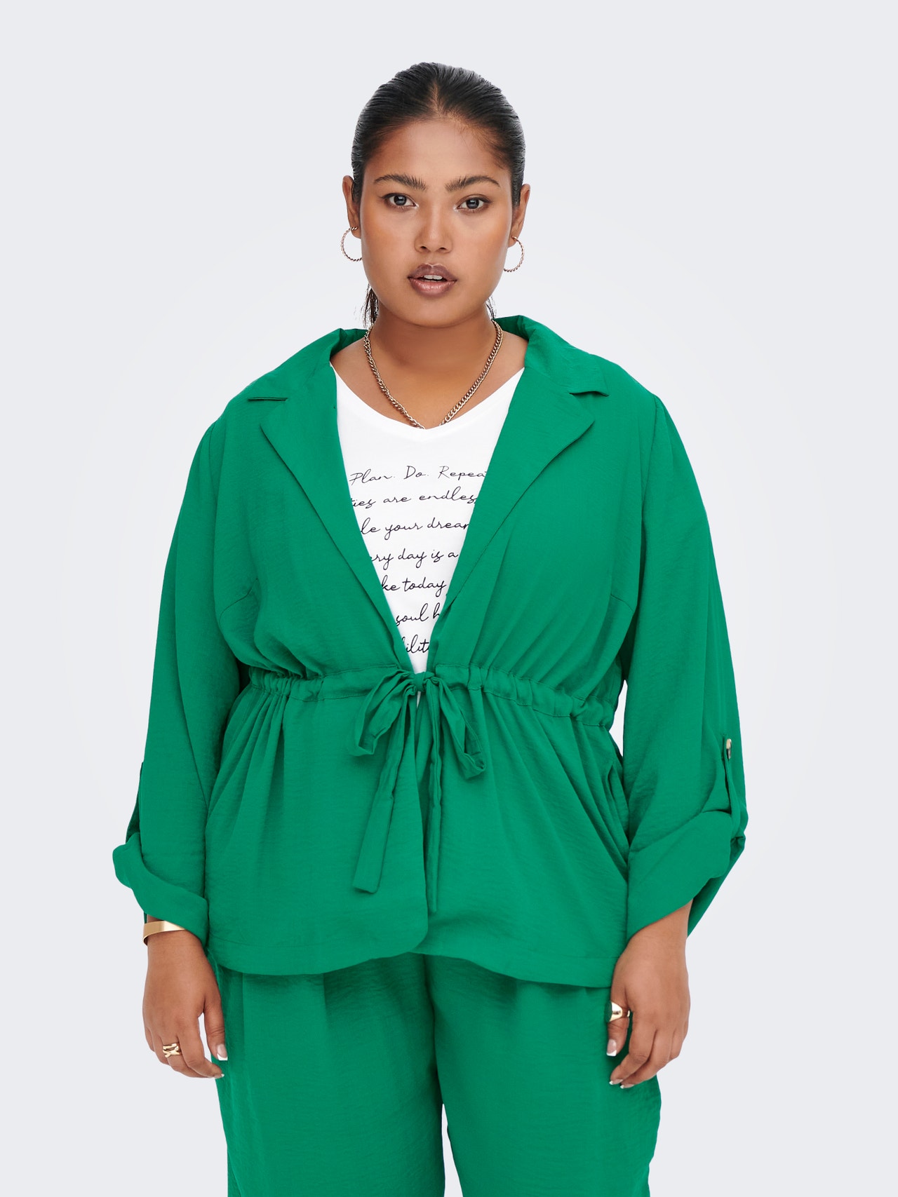 ONLY Curvy 3/4 sleeved Jacket -Lush Meadow - 15261653