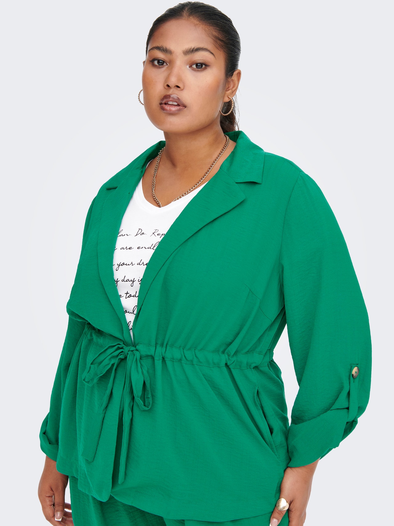 ONLY Curvy 3/4 sleeved Jacket -Lush Meadow - 15261653