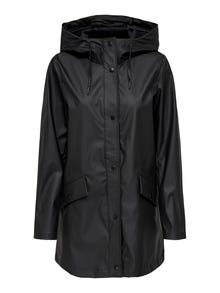 ONLY Solid Colored Rain jacket -Black - 15261734