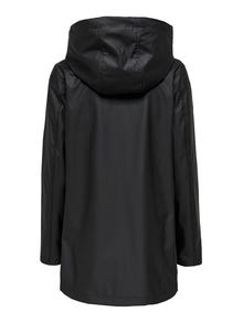 ONLY Solid Colored Rain jacket -Black - 15261734