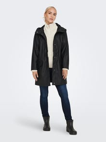ONLY Hood Coat -Black - 15261734