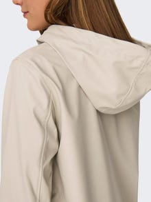 ONLY Solid Colored Rain jacket -Silver Lining - 15261734