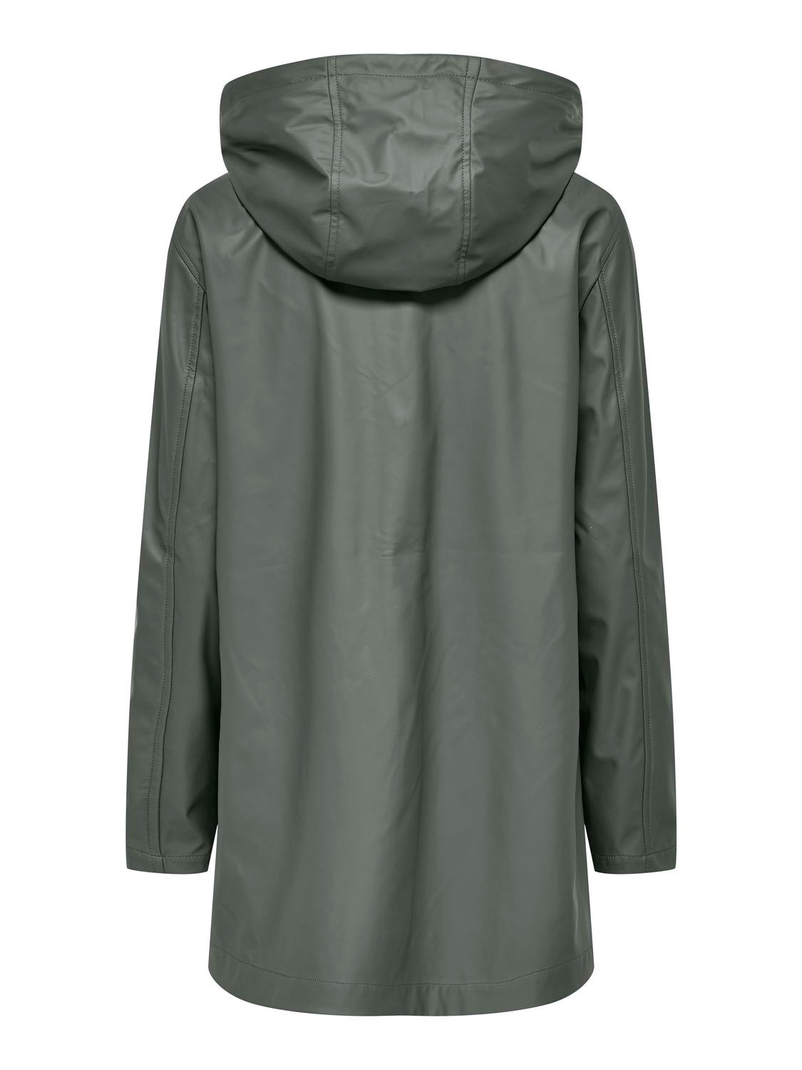 ONLY Hood Coat -Agave Green - 15261734