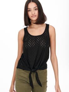 ONLY Knot Sleeveless Top -Black - 15261741