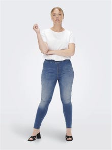 ONLY Jegging Fit High waist Curve Jeans -Light Blue Denim - 15261750