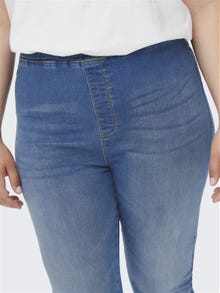ONLY Jeggings Hohe Taille Curve Jeans -Light Blue Denim - 15261750