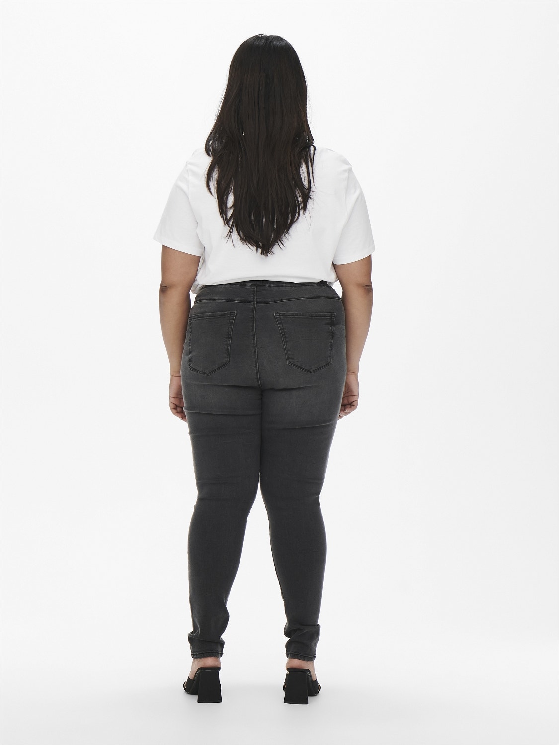 ONLY Jegging Fit High waist Curve Jeans -Black - 15261750