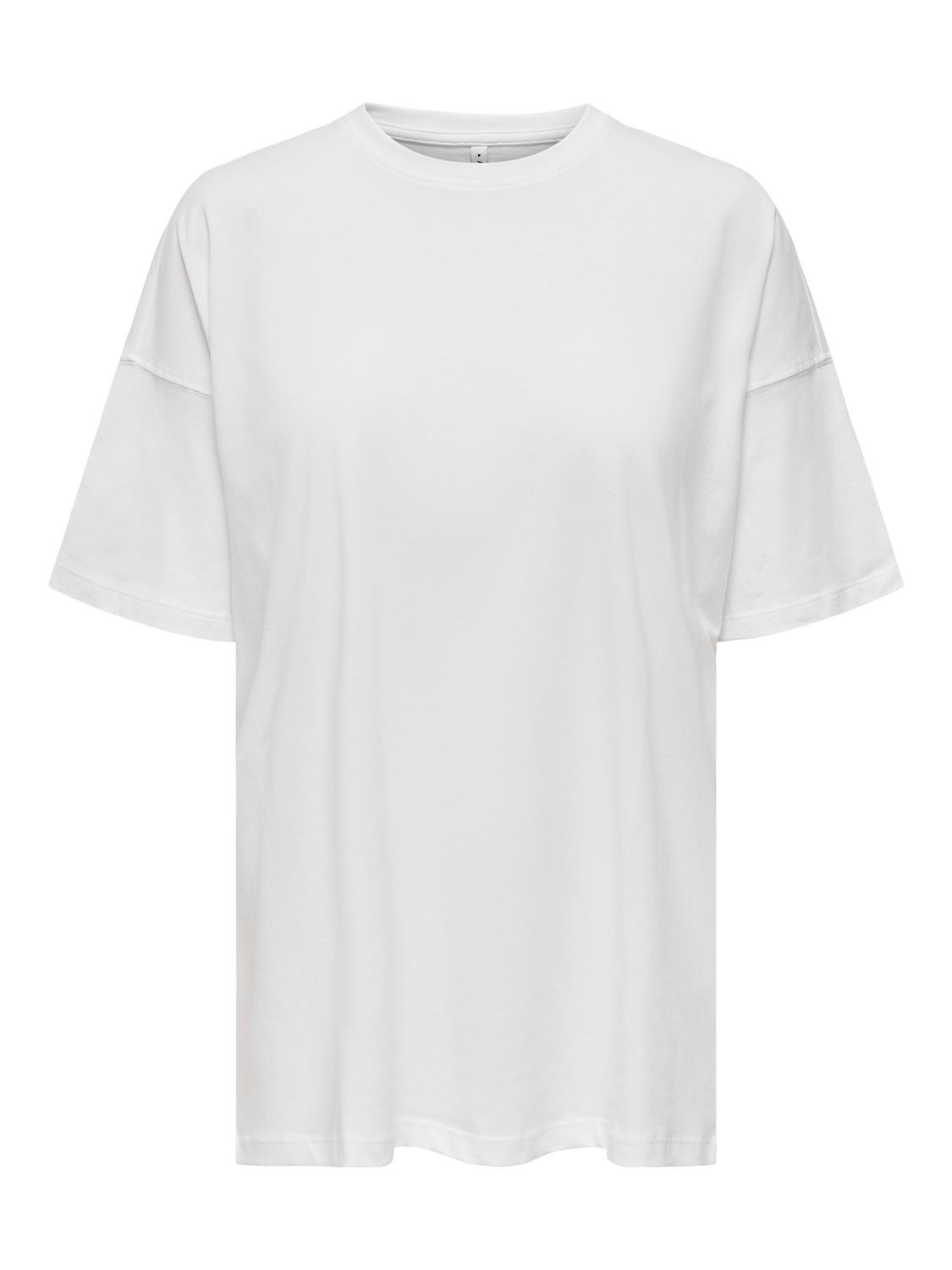 ONLY Oversize t-shirt -White - 15261790