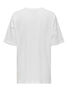 ONLY Oversize t-shirt -White - 15261790