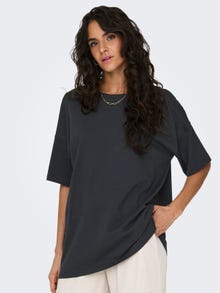 ONLY Oversized Fit O-hals Lave skuldre Topp -Phantom - 15261790