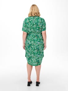 ONLY Krój regularny Kolnierz koszulowy Krótka sukienka -Pepper Green - 15261844