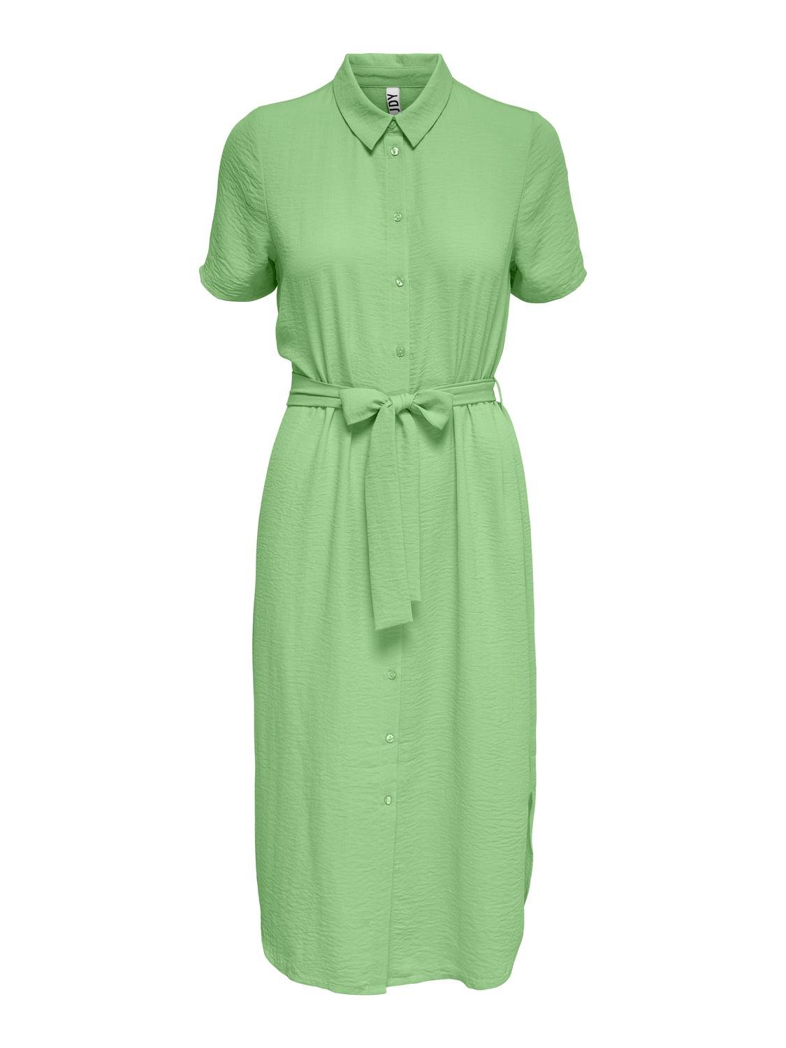 ONLY Ovanför vaden Kortärmad klänning -Absinthe Green - 15261870