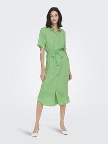 ONLY Over leggen Kortermet kjole -Absinthe Green - 15261870