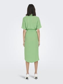 ONLY Ovanför vaden Kortärmad klänning -Absinthe Green - 15261870