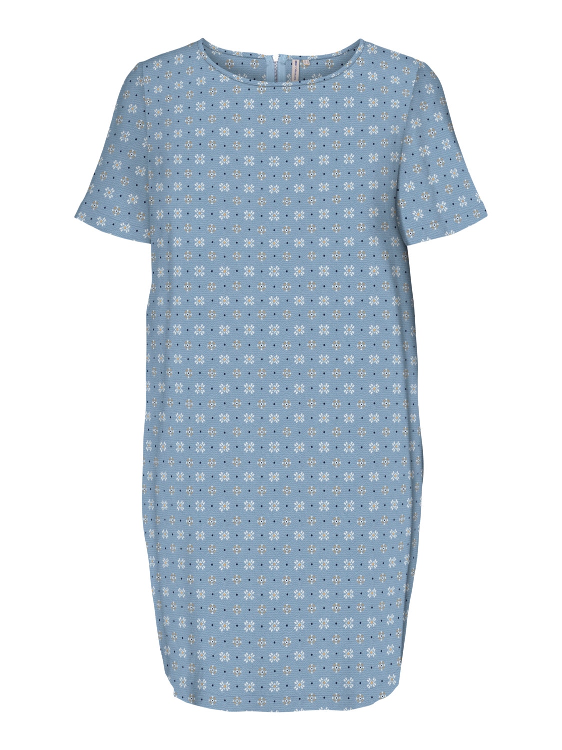 ONLY Curvy short sleeved tunic Dress -Faded Denim - 15261877