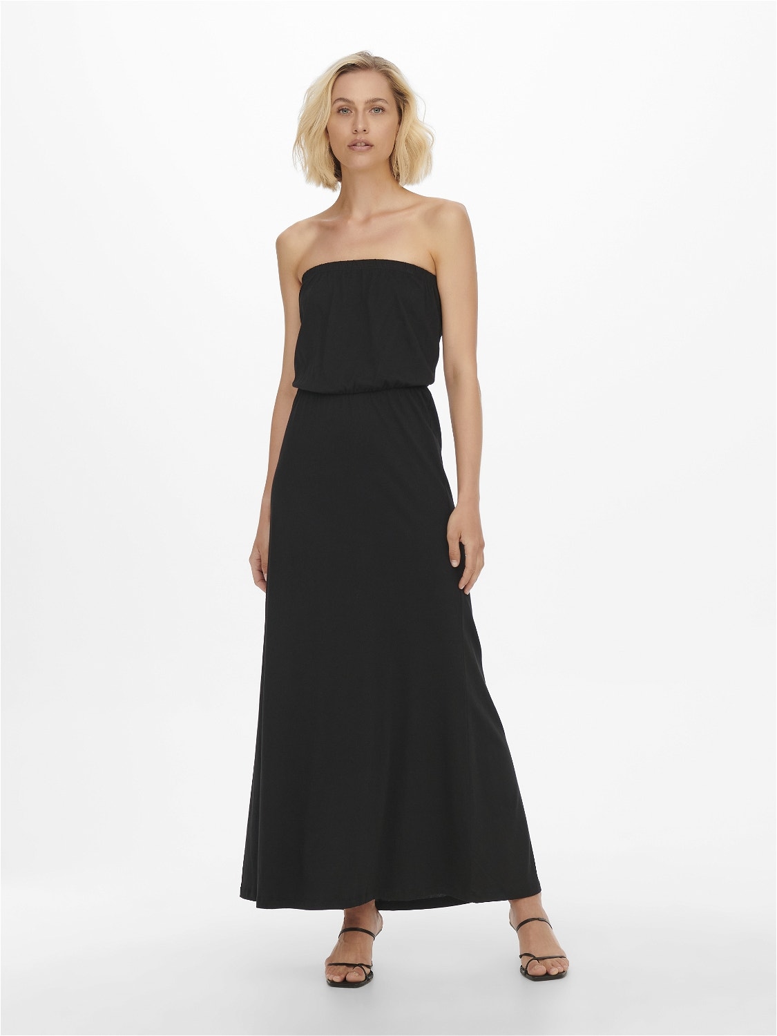ONLY maxi Bandeau Maxi dress -Black - 15261914