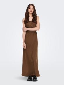 ONLY Bandeau Robe longue -Toffee - 15261914