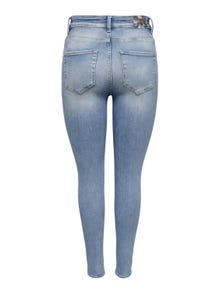 ONLY Jeans Skinny Fit Taille haute -Light Blue Denim - 15261949