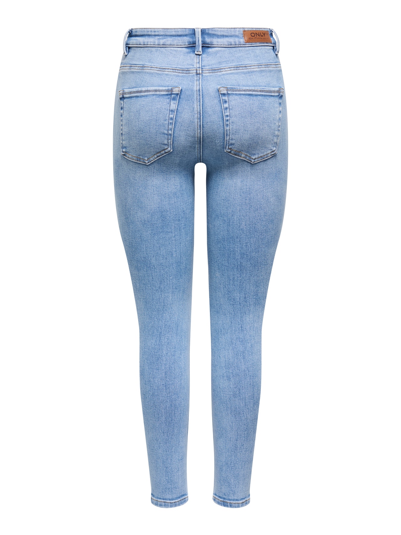 ONLY Jeans Skinny Fit Taille haute -Light Blue Denim - 15261949