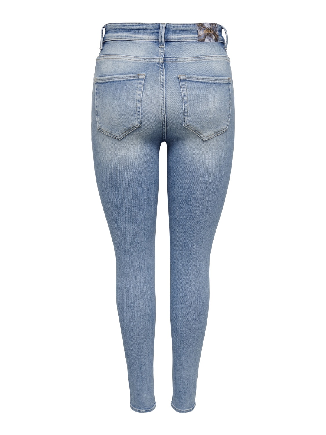 ONLY Skinny fit High waist Jeans -Light Blue Denim - 15261949