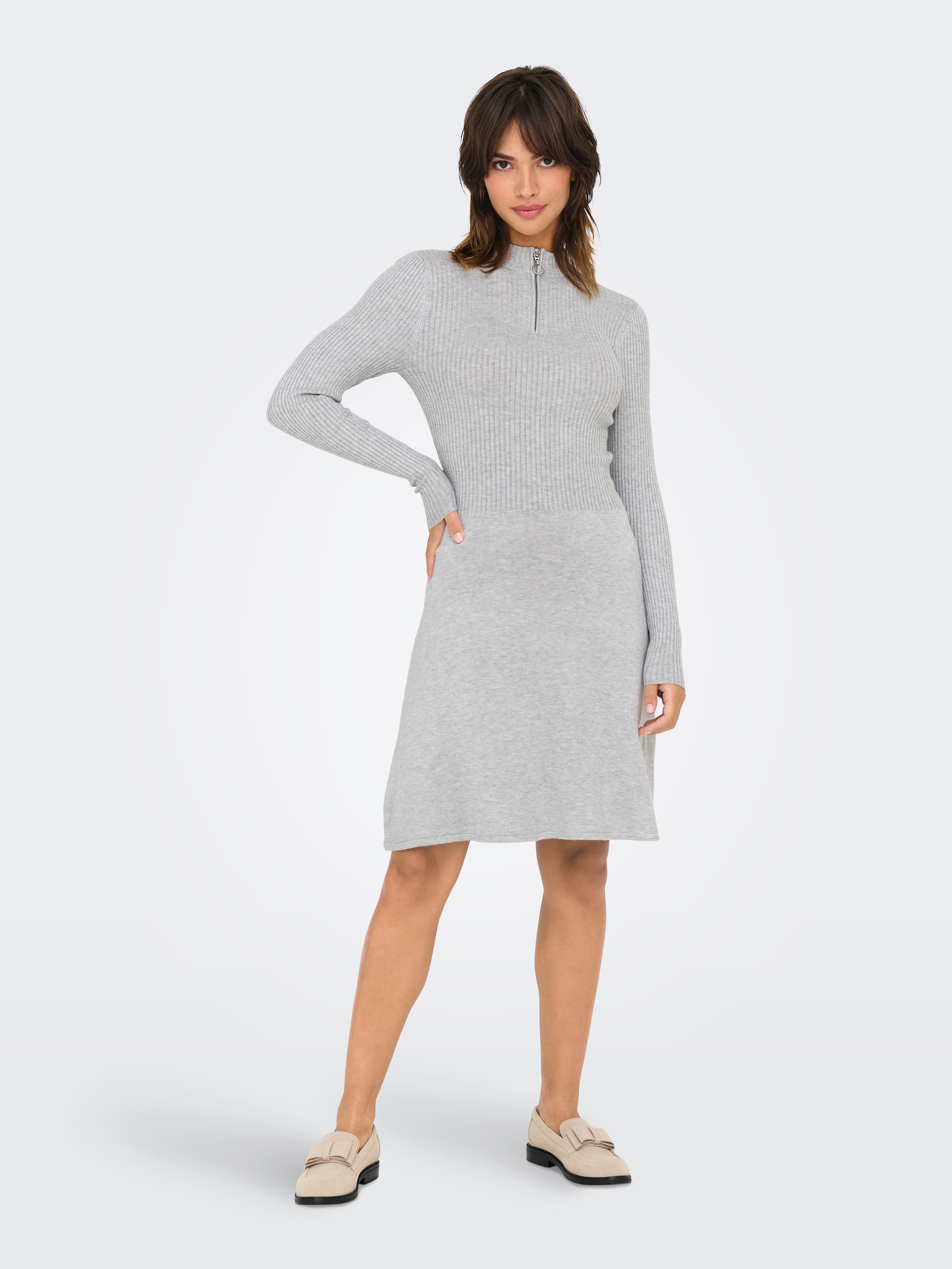 Esquim Calvin Klein Dress Grey Calvin Klein J20j224156 Long Sleeve Dress Grey M Women Esquim Calvin Klein Dress Grey Calvin Klein J20j224156 Long Sleeve Dress Grey M Women