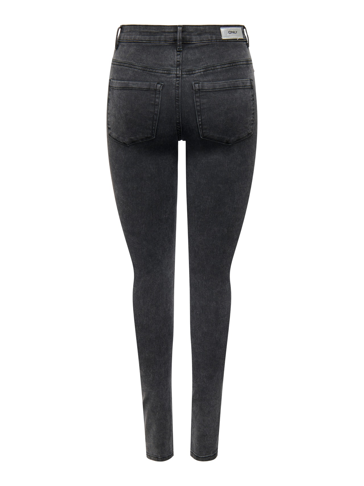 ONLY ONLROYAL alto, de cintura alta Jeans skinny fit -Black Denim - 15262084