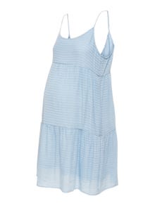 ONLY Loose fit U-Hals Korte jurk -Cashmere Blue - 15262132