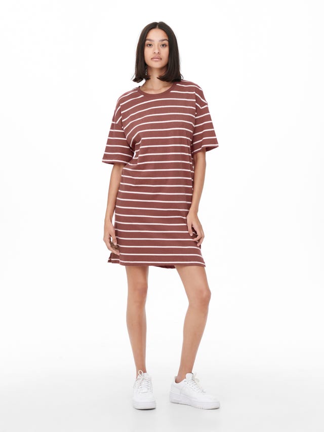 ONLY Oversize T-Shirt Kleid mit kurzen Ärmeln - 15262173
