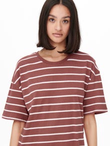 ONLY Oversized t-shirt Kortærmet kjole -Apple Butter - 15262173
