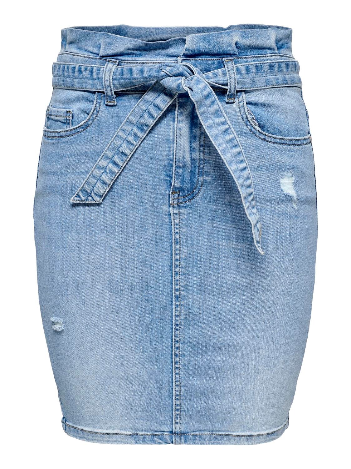ONLY Tall Mini denim skirt -Medium Blue Denim - 15262198